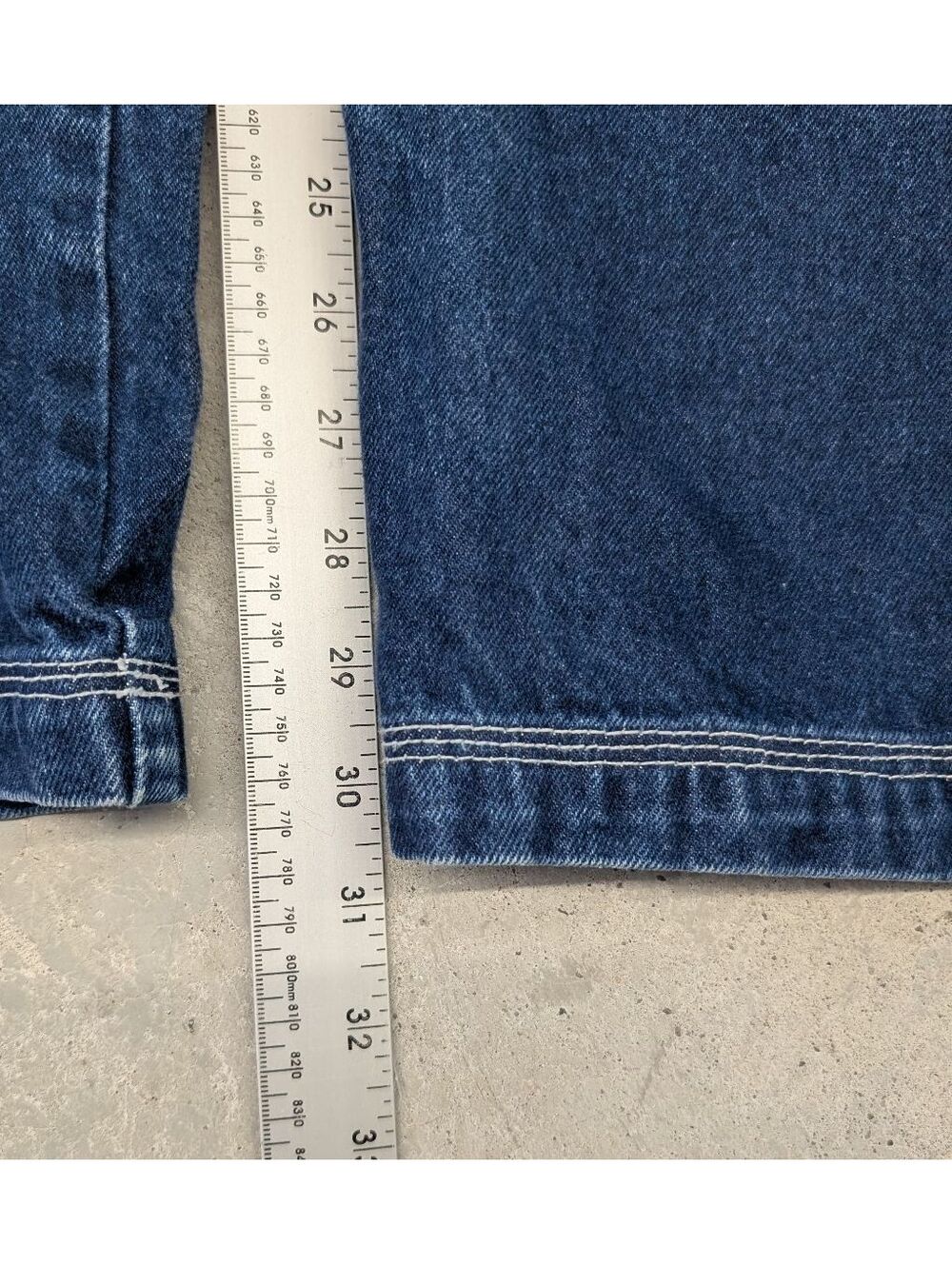 Vintage 90s Infiniti Jeans Company Carpenter Dark Blue Jeans - Picture 6 of 8